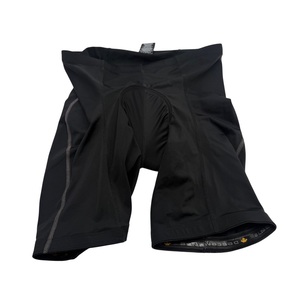 Descente Men's XL Padded Cycling Shorts Black Chamois Bike Liner Compression
